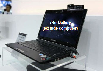 Battery (7800 mAh) for Gateway LT3104G, LT3105G